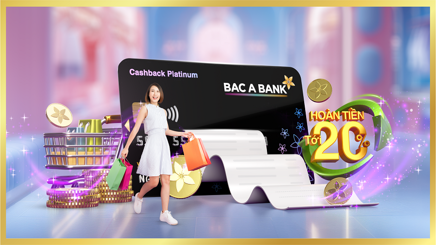 Khi ưu đãi không còn là 'bài toán điều kiện': BAC A BANK hoàn tiền 20% ngay giao dịch đầu tiên cho chủ thẻ tín dụng