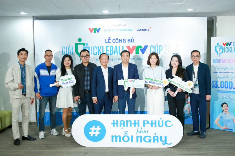 Giải Pickleball VTV Cúp 2025 gây quỹ ủng hộ đồng bào Nam Trung Bộ