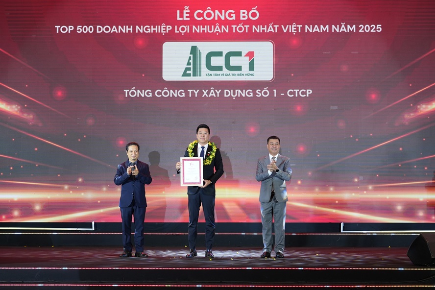 CC1 tiếp tục góp mặt trong Profit500: lợi nhuận vượt trội, tham vọng dẫn dắt chuỗi giá trị hạ tầng quốc gia