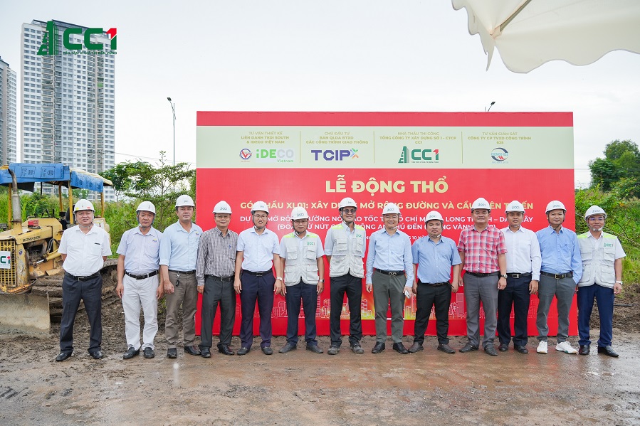 CC1 tổ chức động thổ xây dựng dự án mở rộng đường nối cao tốc TP.HCM – Long tThành – Dầu Giây