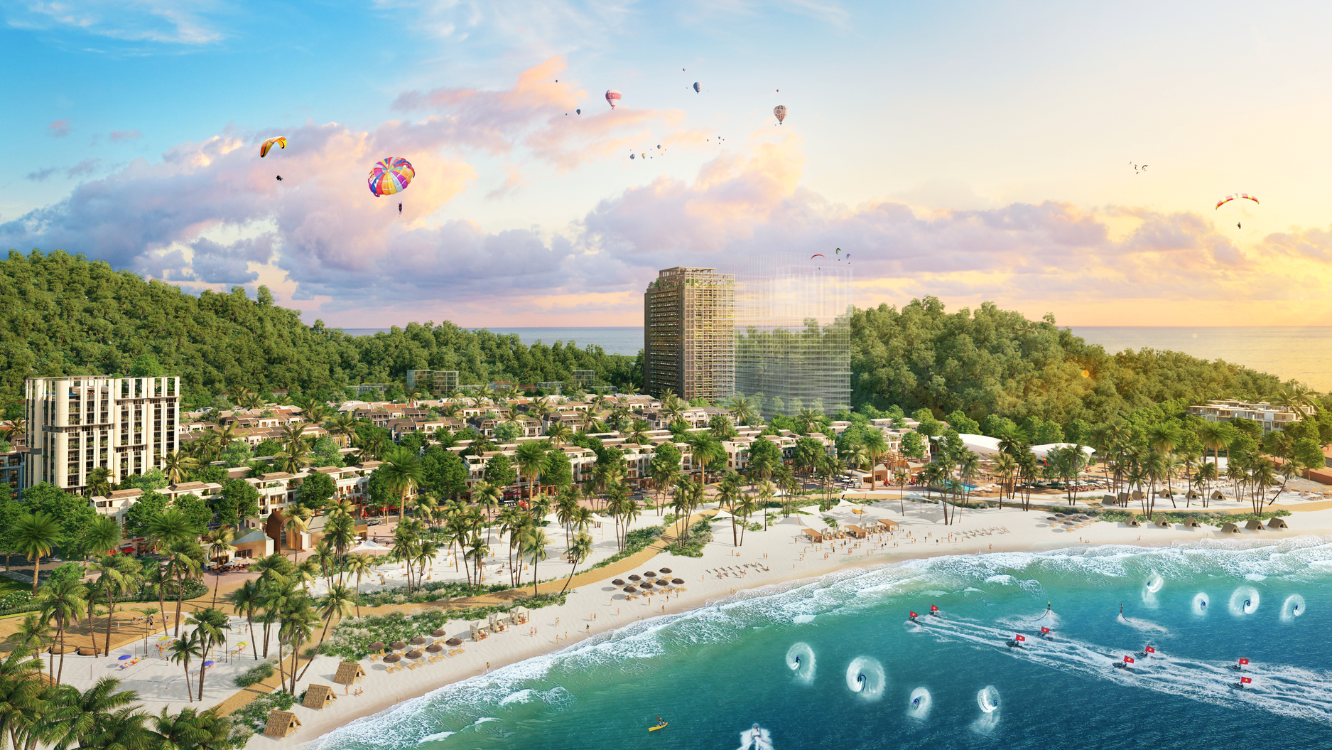 Thành phố Vịnh trung tâm Xanh Island: Sức hút từ vị trí vàng trung tâm đảo Ngọc