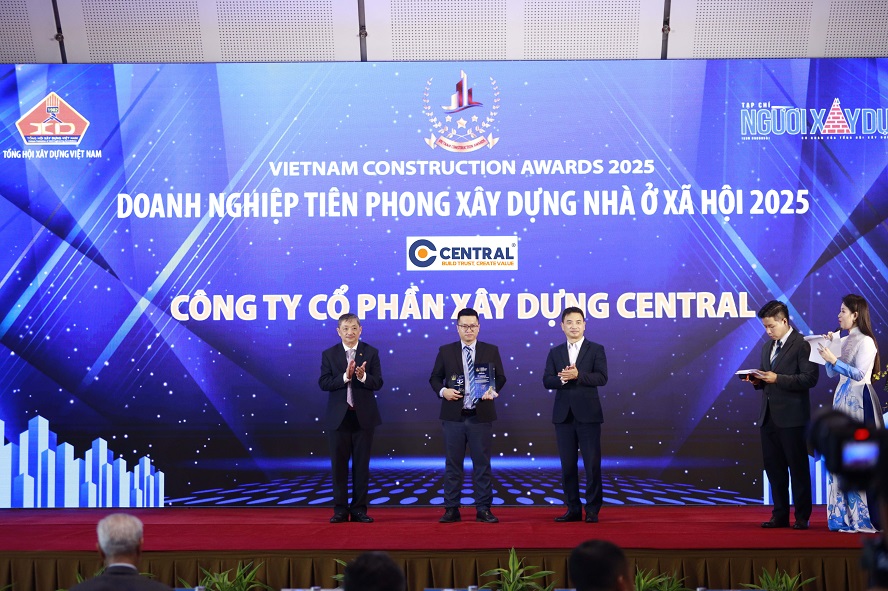 Central vinh dự nhận bộ ba giải thưởng tại 'Vietnam Construction Awards 2025'