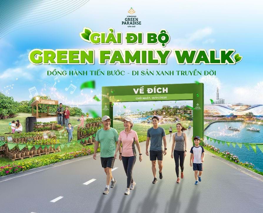 Ba thế hệ, một hành trình: Green Walk Family và lời gợi mở về một chuẩn sống mới tại Cần Giờ