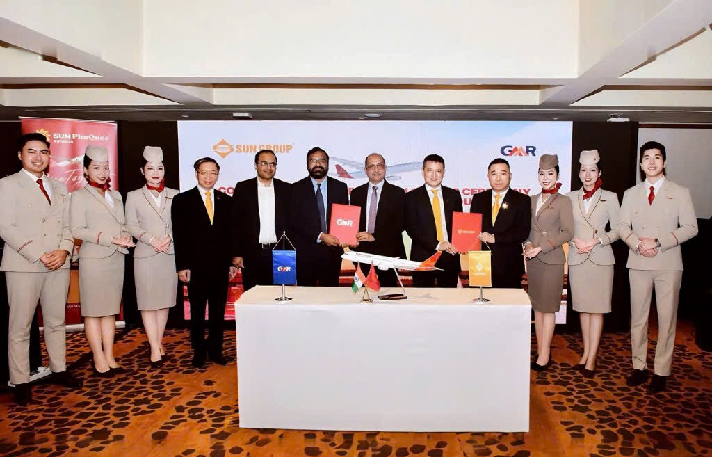 Sun Group ký thỏa thuận với đối tác Ấn Độ, góp phần thúc đẩy hợp tác hàng không và du lịch giữa hai quốc gia