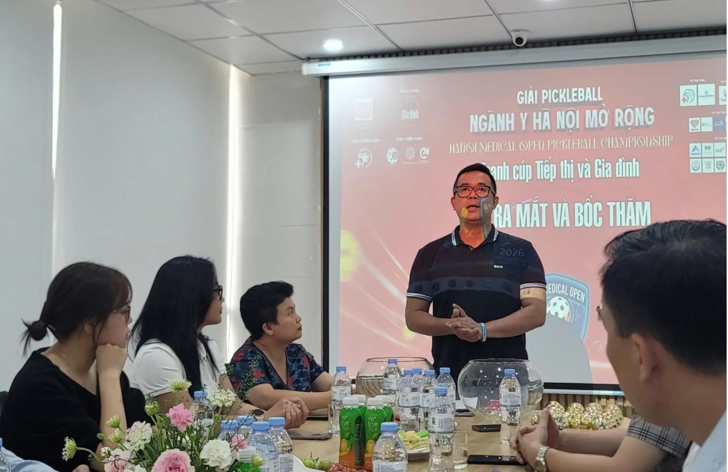Bốc thăm, chia bảng giải Pickleball ngành Y Hà Nội mở rộng 2026 tranh cúp Tiếp thị và Gia đình