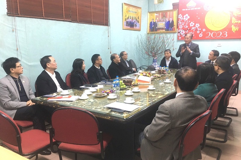 Lãnh đạo VUSTA gặp mặt đầu xuân tại Tổng hội Xây dựng Việt Nam