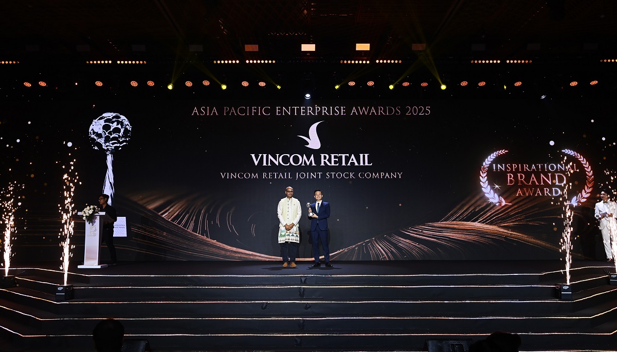 Vincom Retail chinh phục giải thưởng 'Thương hiệu Truyền cảm hứng châu Á 2025'