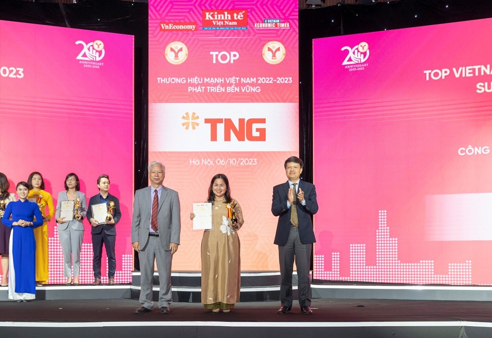 TNG Holdings Vietnam được tôn vinh ‘Thương hiệu mạnh - Phát triển bền vững năm 2023’ - Ảnh 1