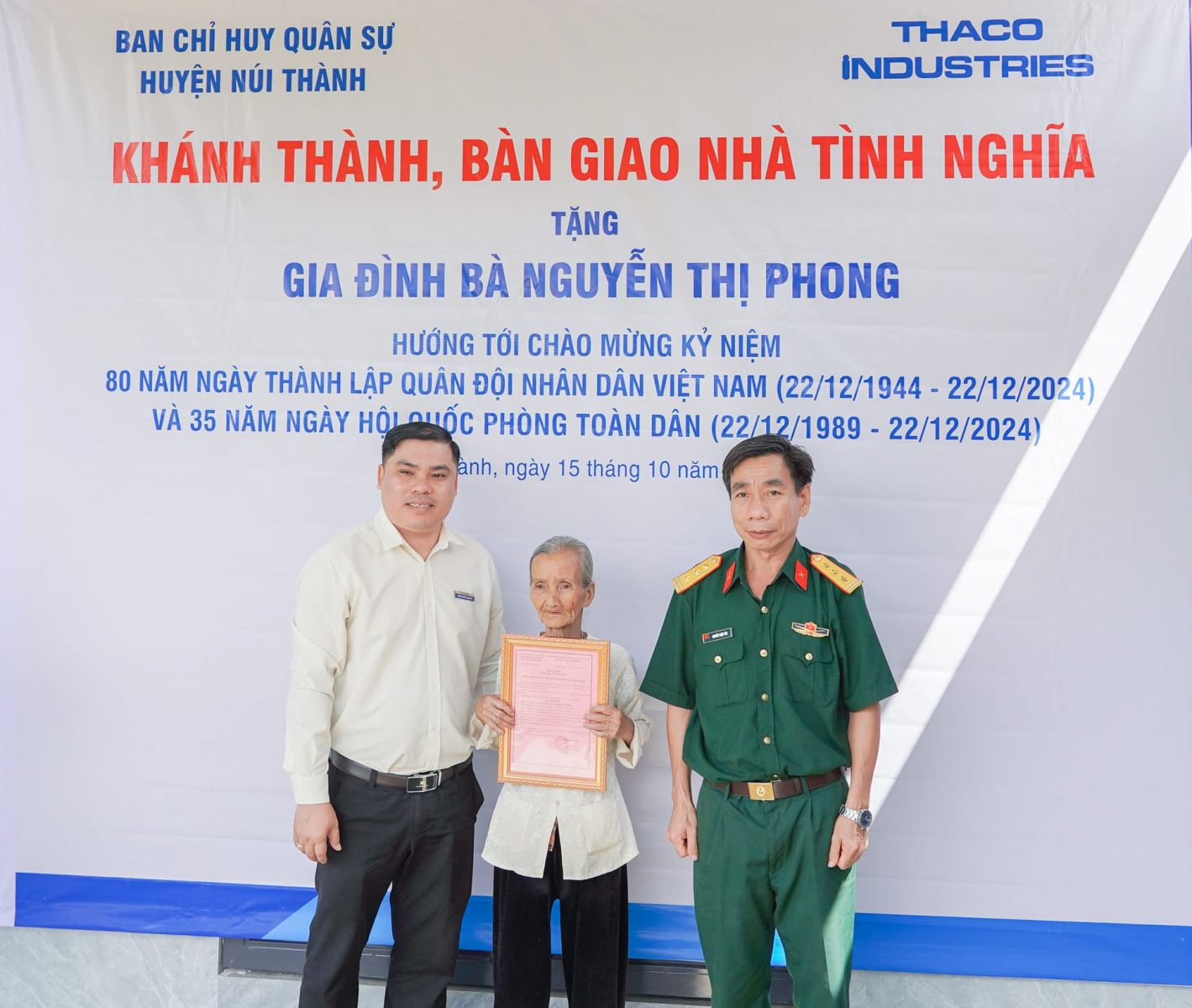 THACO Chu Lai trao tặng 37 ngôi nhà tình nghĩa cho tỉnh Quảng Nam - Ảnh 4